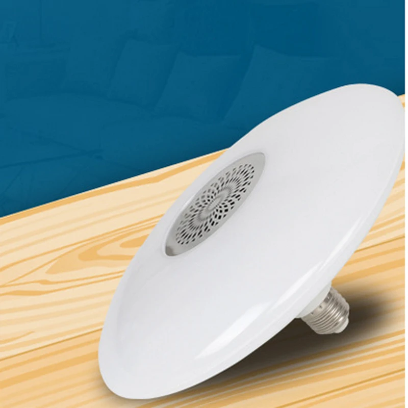 

High-Brightness LED Bulb E27 30W High-Power UFO Bluetooth Music Bulb RGB Remote Control Smart Colorful Bluetooth UFO Audio Lamp