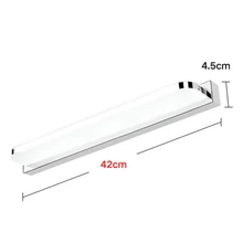 Светодиодный зеркальный светильник 40/50 см 9 Вт/12 Вт Ac220-240V водонепроницаемый современный косметический акриловый настенный светильник для ванной комнаты