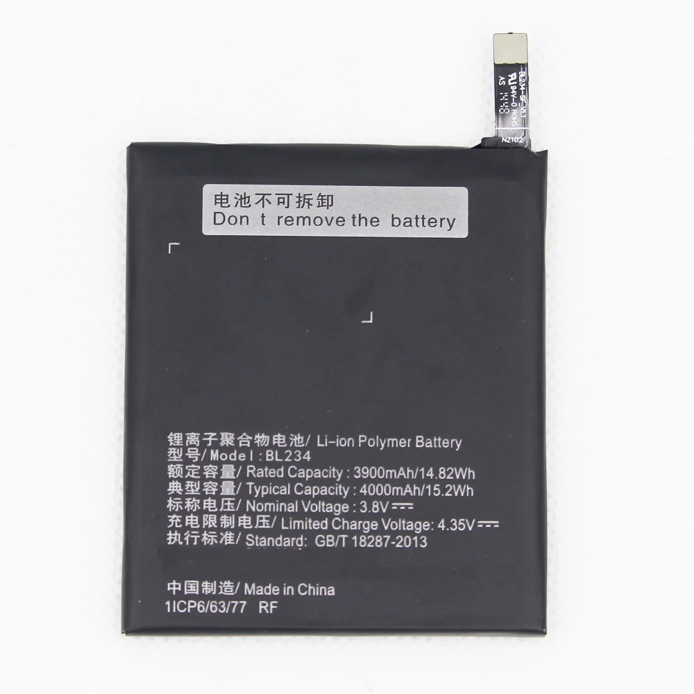 

ISUNOO 4000mAh BL234 BL 234 BL-234 battery for Lenovo A5000 Vibe P1M P1MA40 P70 P70t P70-T Mobile Phone Battery