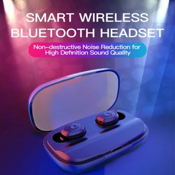 

Nwe Mini TWS Wireless Bluetooth Earphone Sports 6D Bass Noise Cancelling Earphone With LED Digital Power Display Charging Case