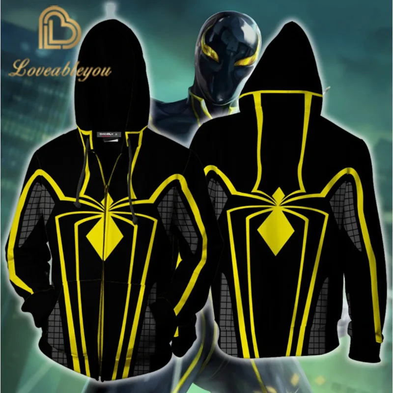 

2020 Fashion Hoodies Fashion Men Spiderman 3d Print Hoodies Streetwear Casual Cospaly Sweatshirt Tops