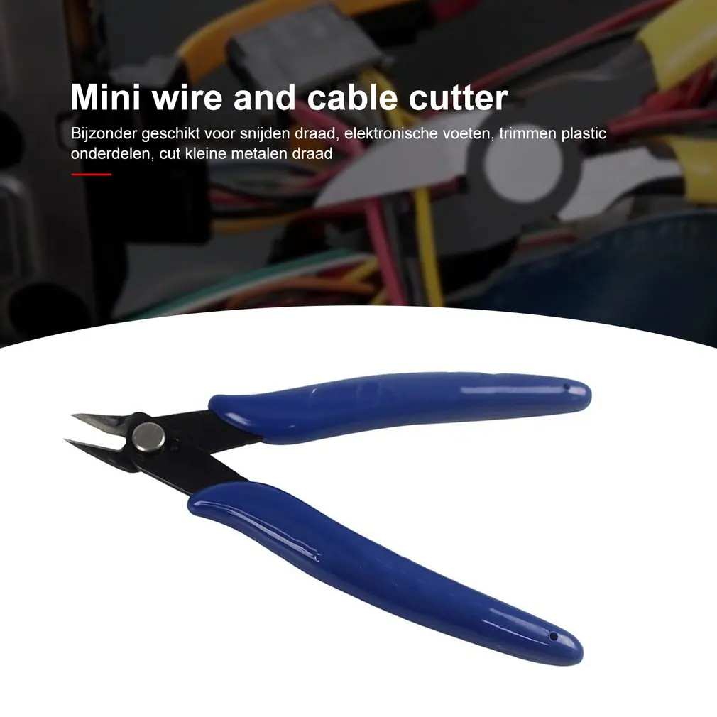 Electrical Wire Cable Cutters Anti-slip Rubber Cutting Side Snips Flush Plier Nipper Mini Diagonal Pliers Hand Tools