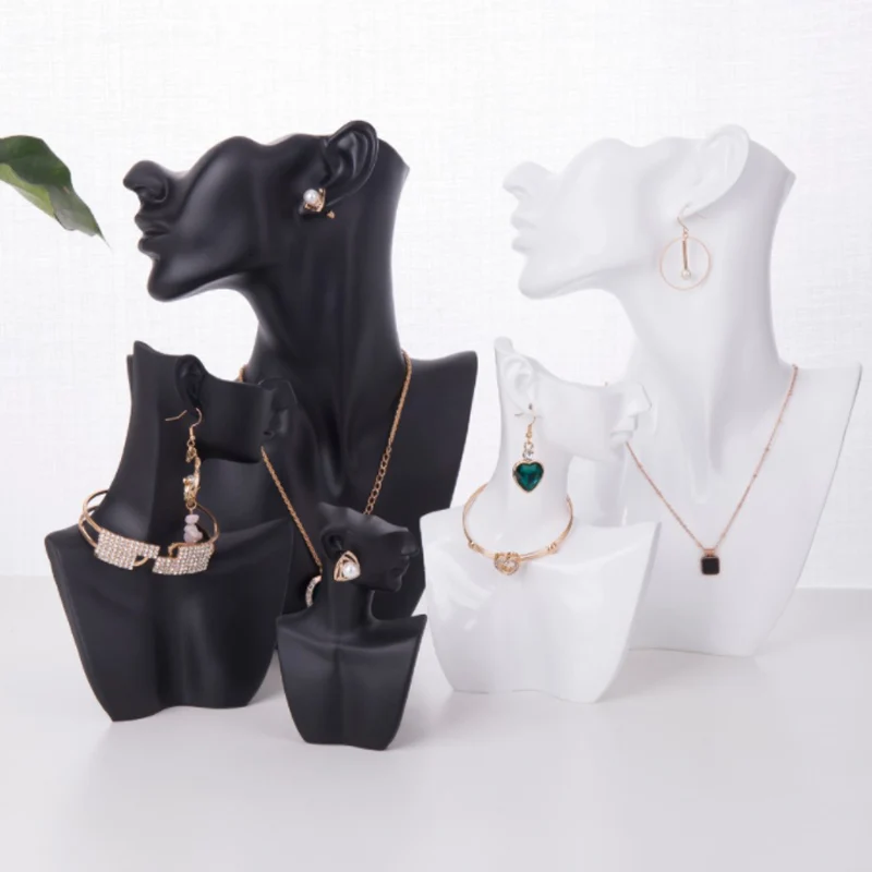Small Style Resin Mini Model Earrings Necklace Jewellery Stand Gem Lightbox Spectacles Necklace Display Wholesale