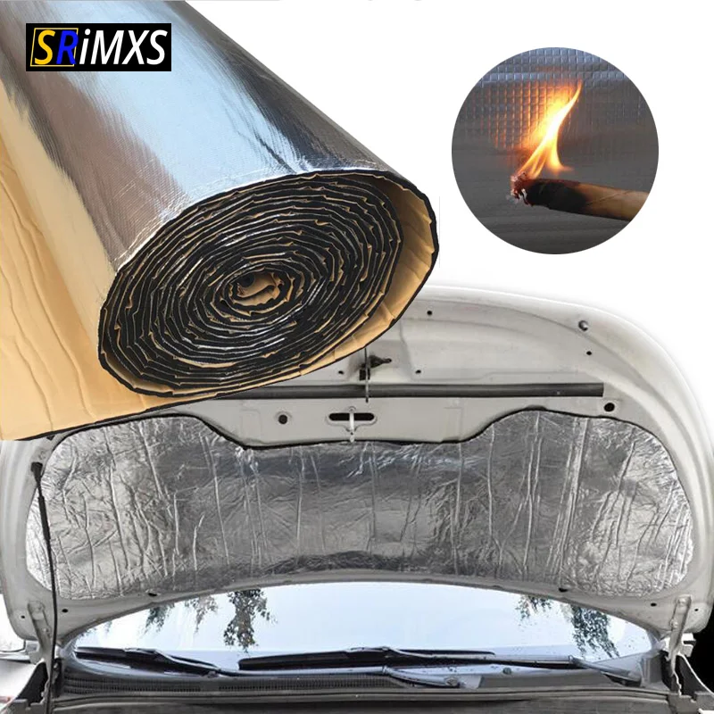 140x100cm Sound Deaden Car Heat Insulation Pad Pad Engine