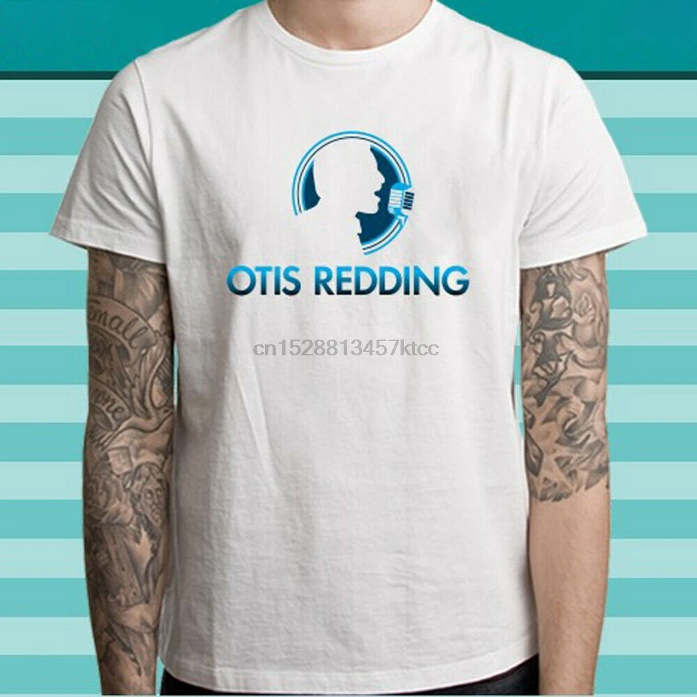 Мужская белая футболка с логотипом известного музыканта Otis reding размеры от S до 3XL