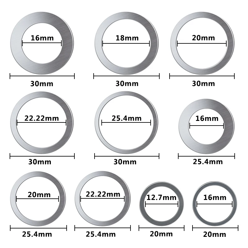 Cmcp 2つの丸鋸刃 16mm 20mm 25 4mm 30mm 縮小リング 変換リング 切断ディスク 木工工具 Saw Blades Aliexpress