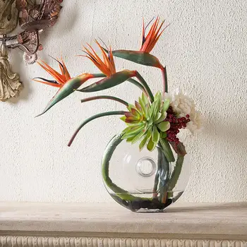 

1PC Artificial Flower Bird Of Paradise Fake Plant Silk Strelitzia Reginae Artificial Flower Wedding Home Floral Party Decoration