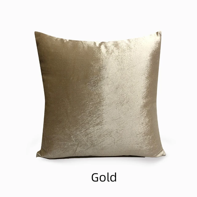 Bubble Kiss Simple Cushion Cover Nordic Gold Silver Bright Velvet Cushion Cover Home Living Room Sofa Office Square Pillow Cover Gold