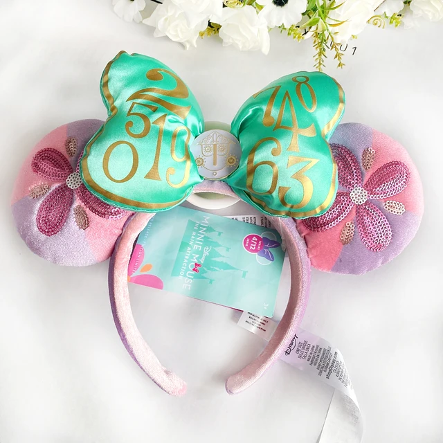 2022 Disney Mickey Ears Headband Firework Headband with Castle Peter Pan Cosplay Hairband Disneyland Letter Headband Gift Mickey Headband 7