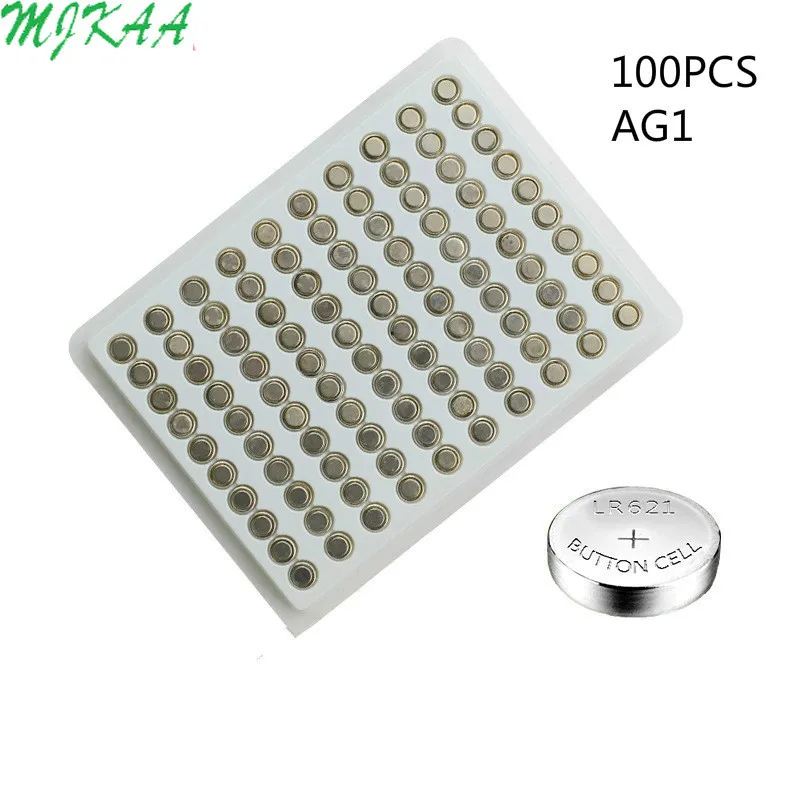 100 шт. AG1 1 55 V 364 SR621SW LR621 621 LR60 CX60 щелочные батареи для монетных батарей часы Батарея |