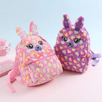 

Cartoon Children Small Backpack Cute Plush School Bags for Kids Large School Backpack Girls Travel Bag