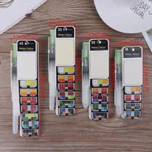 18/25/33/42; однотонные сапоги до середины голени Цвет Набор для рисования водой Цвет пигмент Портативный кисть Набор Nail Art для художника Портативный D08B