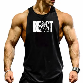 Animal Brand Fitness Clothing Bodybuilding Stringer Tank Top Men Sportwear Shirt Muscle Vests Cotton Singlets Tops Running Vest 6