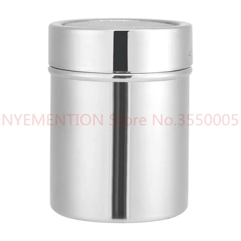 

Stainless Steel Powder Mesh Flour Sifter Chocolate Shaker Cocoa Coffee Sugar Powder Shaker Spice Dispenser Kitchen 100pcs