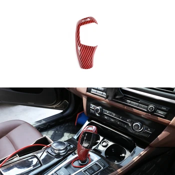 

Car Right Drive Carbon Fiber Red Gear Shift Knob Cover Trim for BMW F10 F20 F22 F30 F32 X3 X4 X5 X6 Series