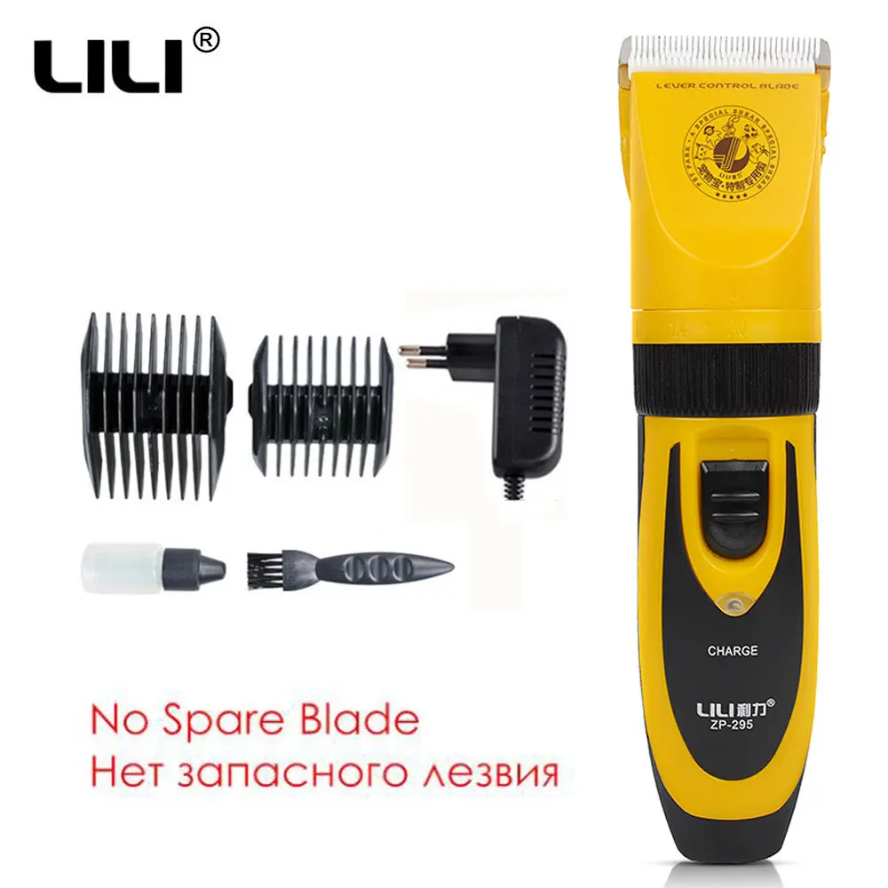 Dog Hair Trimmer Professional Pet Clippers 35W Rechargeable Electric for Cat Shaver Grooming Animals Haircut Machine LILI ZP 295
