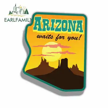 

EARLFAMILY 13cm x 10.4cm for Arizona USA State Nature Emblem Car Stickers Vinyl JDM Bumper Trunk Truck Graphics Fine Decal