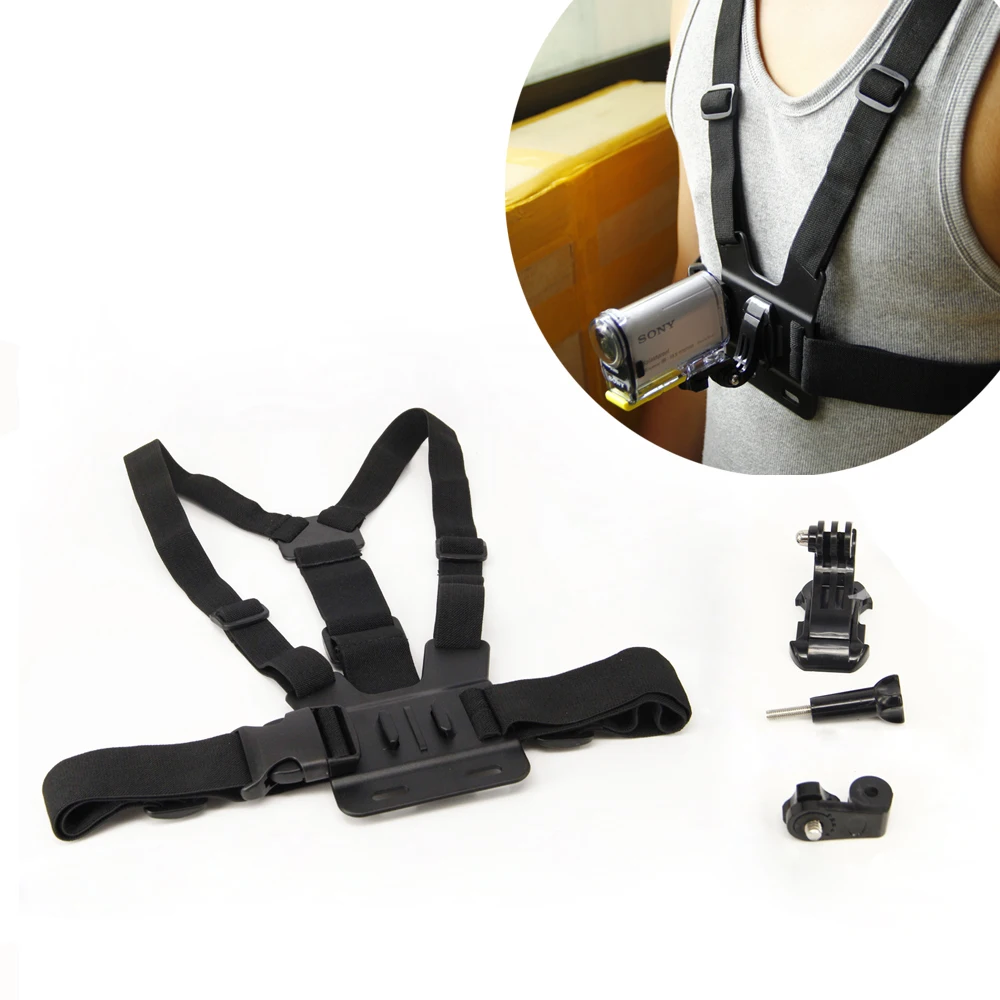 Regolabile Petto Mount Harness Cinghia Della Cinghia Per Sony Fdrx3000V X1000 As300V 200V Action Cam Accessori