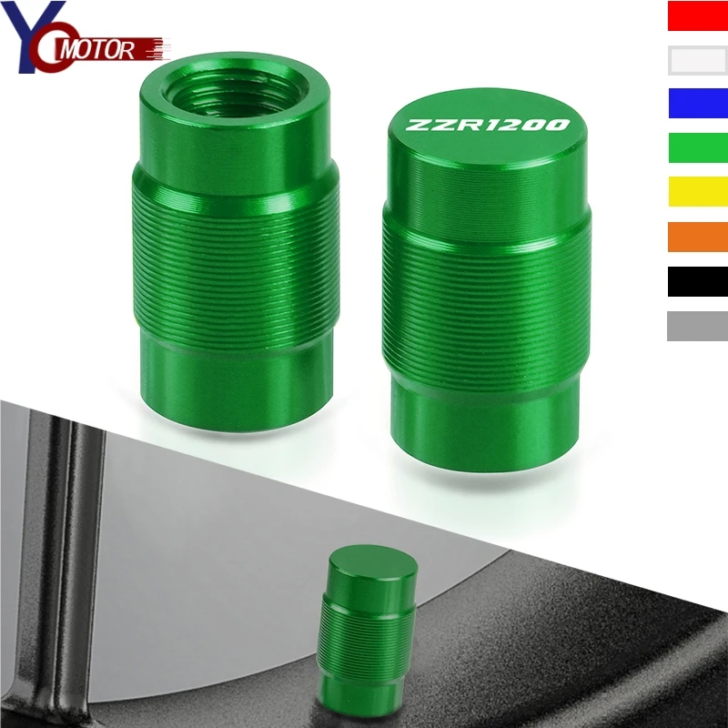 

FOR KAWASAKI ZZR1200 ZZR 1200 2002-2005 2004 2003 CNC Accessories Motorcycle Wheel Tire Valve Stem Caps CNC Airtight Covers