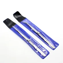 2 шт./лот, регулируемый Пинцет 160 мм, антистатические пинцеты из нержавеющей стали, изогнутый прямой острый кончик, скользящий фиксатор, плотно удерживающий