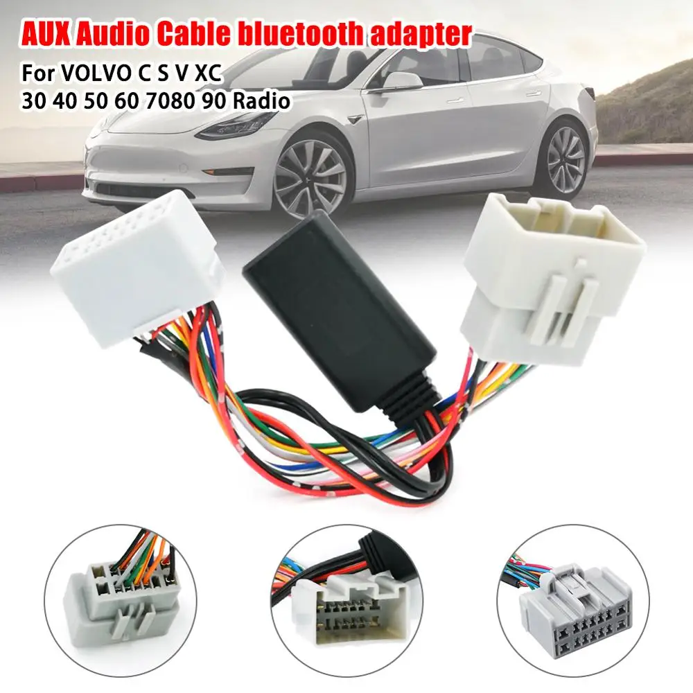 Автомобильный аудиоприемник AUX IN Bluetooth адаптер для Volvo C30 C70 S40 S60 S70 S80 V40 V50 V70 XC70 XC90