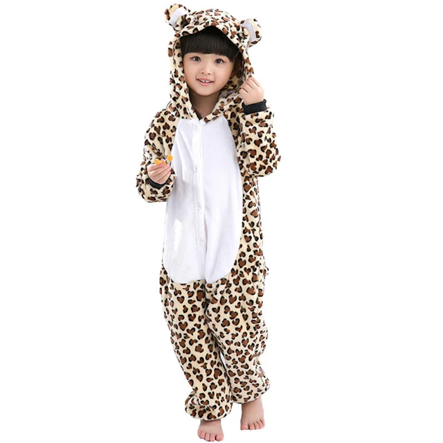 Детские пижамы кигуруми с единорогом для мальчиков и девочек; фланелевые детские пижамы; комплект одежды для сна с животными; зимние комбинезоны с единорогом; Пижама - Цвет: Girafee