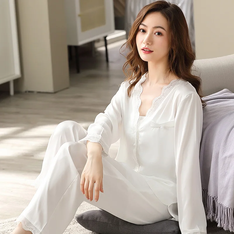 women-ice-silk-pajamas-set-for-spring-summer-2-pcs-pyjamas-suit-sleepwear-home-lounge-clothes-female-imitation-silk-pijamas