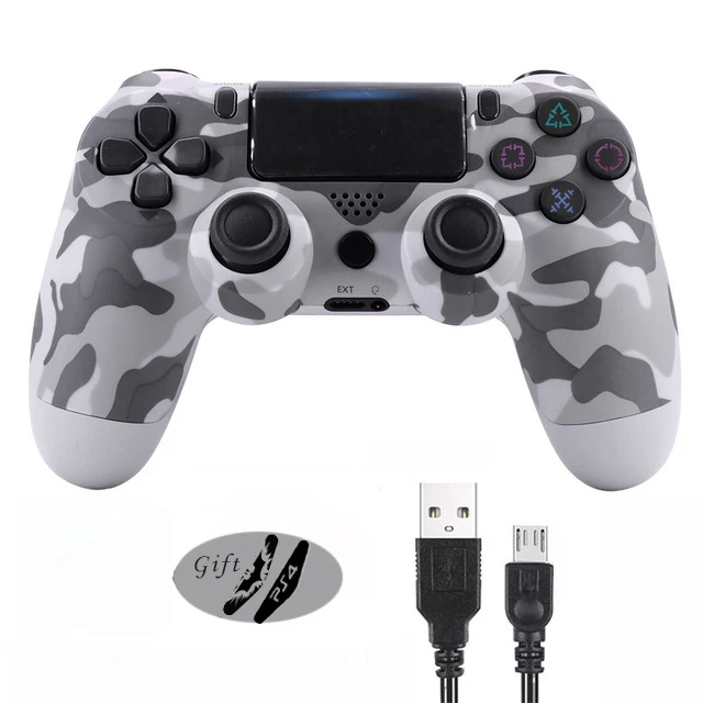 Bluetooth 4,0 беспроводной джойстик для PS4 геймпады контроллер подходит для консоли sony Playstation 4 геймпад для ПК игровые аксессуары - Цвет: Camouflage Gray