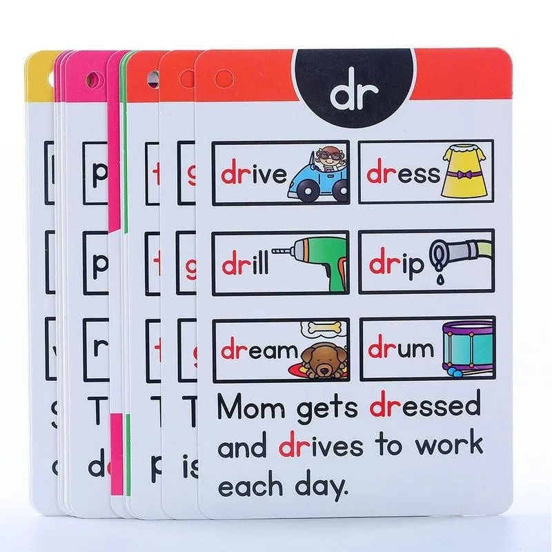 Early Learning Phonics Cards Education Word Learning Gifts Card Language Toys For Kids Educational English Learning Toys baby & toddler toys diy