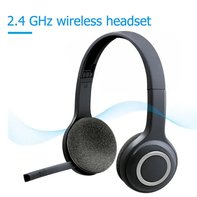 Original Logitech H600 Wireless Headset 2 4GHz Over The Head Gaming Stereo Portable Earphones with Microphone