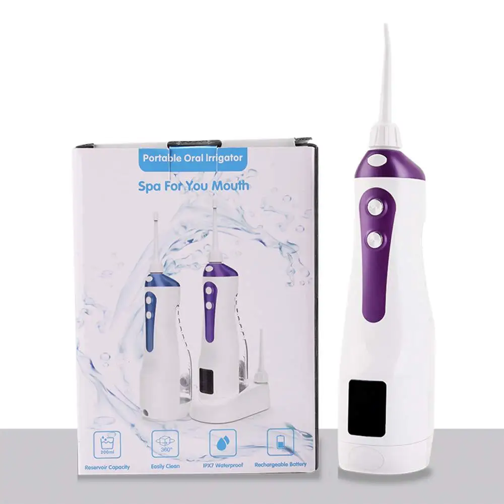 

Electric Oral Irrigator Water Flosser Portable USB Charging Dental Water Jet 200ML Water Tank Waterproof Tooth Cleaner New