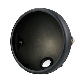 

Matte black Headlight Lamp Housing 7 inch Round Motorcycle Replacement
