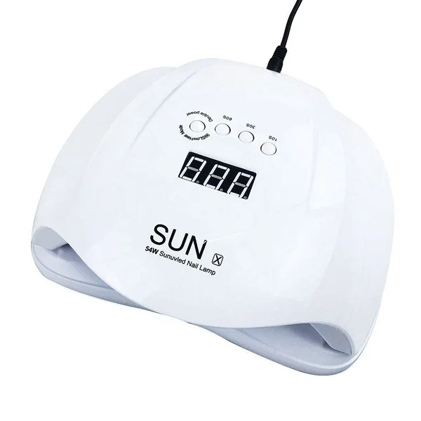 Сушилка для ногтей Sun X 54 Вт УФ светодиодная лампа сушки профессиональный белый