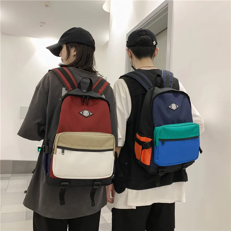 

Weysfor Vogue 2020 New Unisex Waterproof Nylon Backpack Student Multi Pocket School Bag Backpack Laptop Female Fashion Book Bag