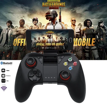 

BEESCLOVER SC-B04 Bluetooth Gamepad Remote Game Controller With Holder Bracket Joystick For Samsung LG Tab PC Andriod Phones d35