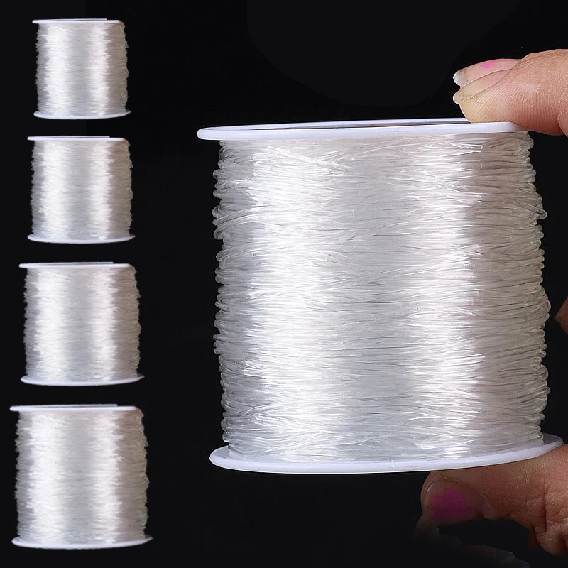 100m/roll Strong Elastic Crystal Beading Cord 0.5-1mm For DIY Jewelry Making Bracelet Necklace Stretchable Thread String | Украшения и