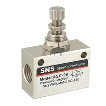 Односторонний G1/" пневматический клапан контроля скорости потока ASC-08