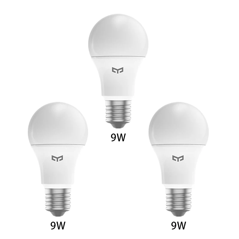 Mijia Yee светильник светодиодный холодный белый 9 Вт 7 Вт 5 Вт 6500 К E27 лампочка светильник лампа 220 В для потолочного светильника настольная лампа точечный светильник - Цвет: 3pcs 9W
