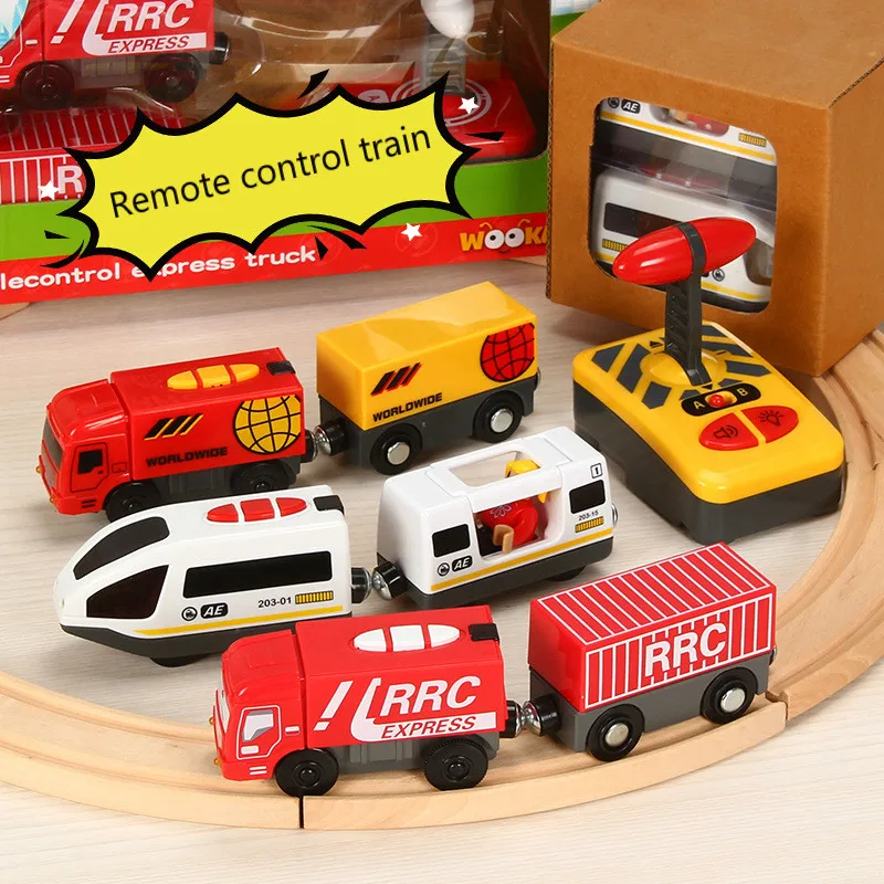 Радиоуправляемый Электрический поезд с дистанционным управлением набор игрушек