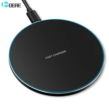 DCAE 10 Вт Qi Беспроводное зарядное устройство Quick Charge 3,0 для samsung S9 S10 Note 9 10 USB быстрая зарядка для iPhone X XS 11 XR 8 Airpods