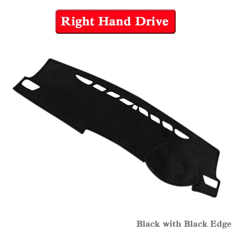 Car Styling Dashboard Protective Mat Shade Cushion Pad Rose Carpet For Geely Atlas Emgrand X7 Proton X70-Present RHD&LHD - Название цвета: Black Edge RHD