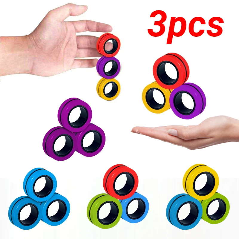 Rings Antistress Bracelet Ring Unzip Toy Magic Ring