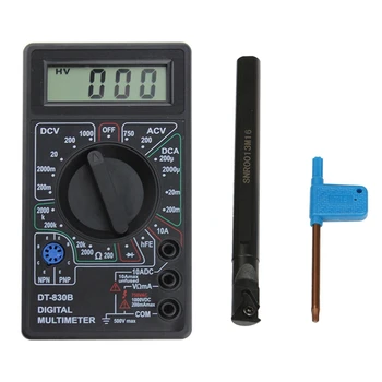 

2 Set Accessories: 1 Set Digital Multimeter Electric Voltmeter & 1 Set SNR0013M16 Threading Boring Tool Turning Holder