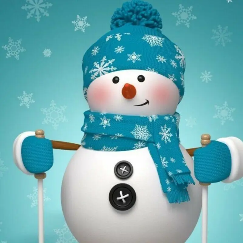 

Diamond Painting Snowman DIY Full Drill Kit Rhinestone Crystal Embroidery Pictures Cross Stitch for Home Wall Decoration