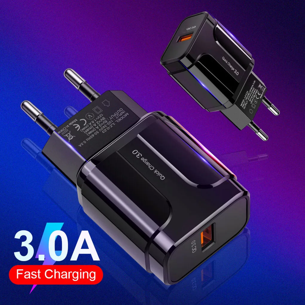 18W USB Charger QC3.0 Quick Charge 3.0 QC Fast Wall Charger for Samsung iPhone Huawei Mobile Phone 3 USB