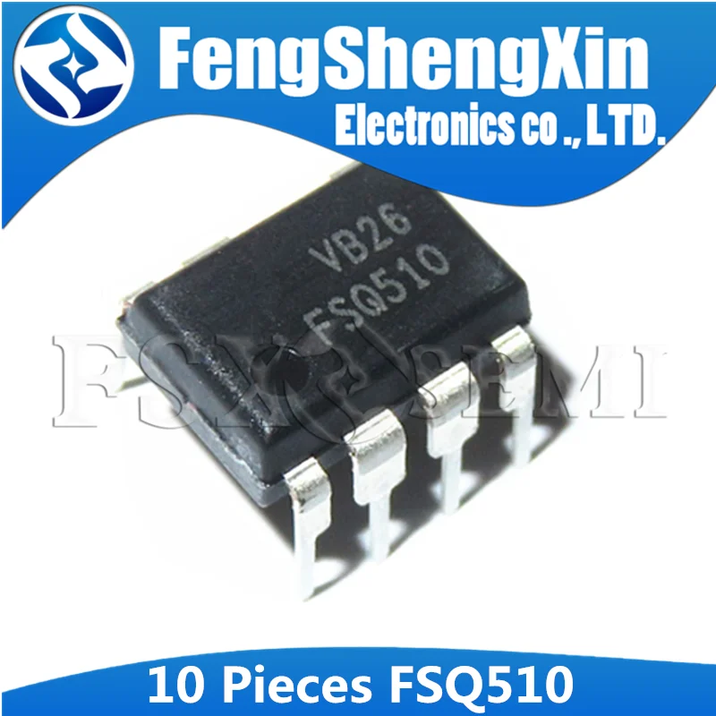 10 шт./лот Новый FSQ510 IC переключатель FPS 0.5A 700V 7-DIP выключатель питания (FPS) для Валли