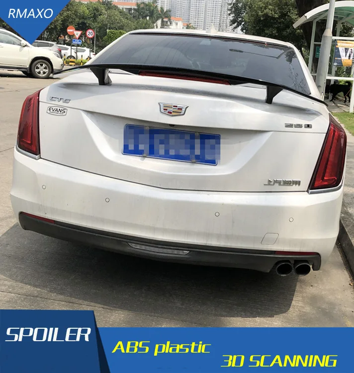 Спойлер для Cadillac CTS 2011-2016 спойлер ATS TF ABS Материал заднее крыло автомобиля праймер