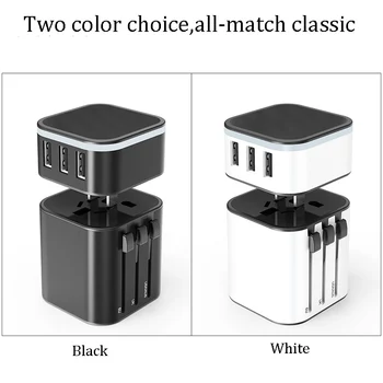 

2020 New USB Charger Universal Travel Adapter Plug Charge Cell Phones Smart Watches iPhones All over the World For International