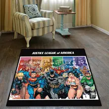 Marvel Justice League of America, плюшевый напольный ковер, коврик для комнаты, нескользящий коврик