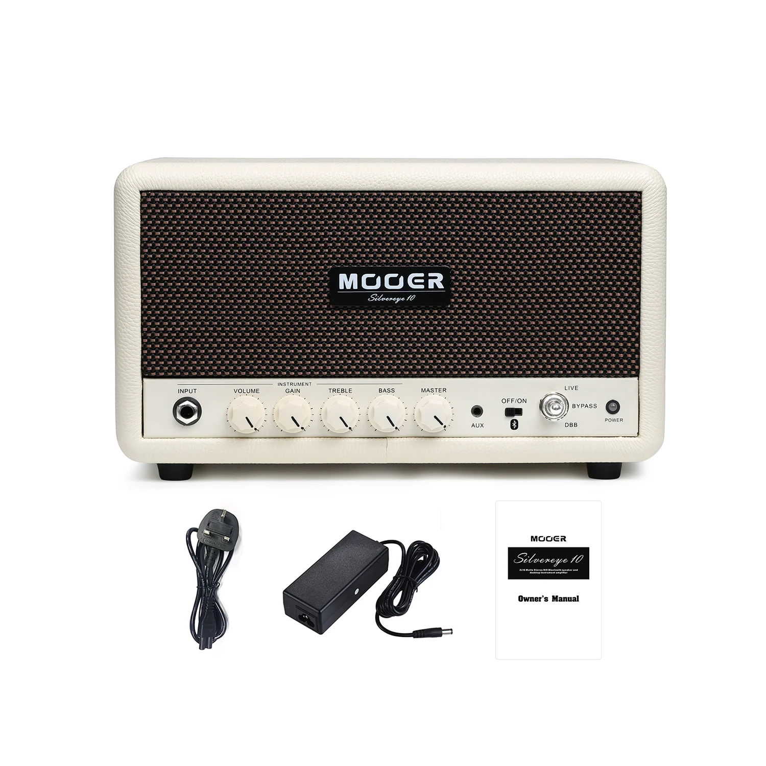 MOOER SilverEye 10 Настольный Setero HiFi Bluetooth инструмент для громкоговорителя гитарный бас-усилитель 2*16 Вт с громкостью/усилением/ВЧ/бас